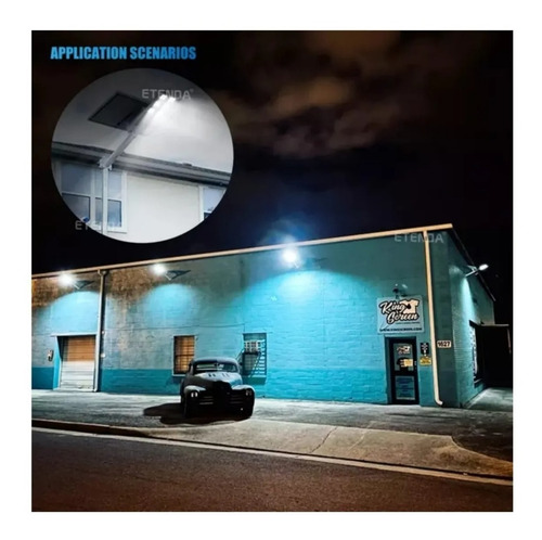 Imagen 4 de 4 de Lámpara Led Solar Exterior 800w Luminaria Suburbana