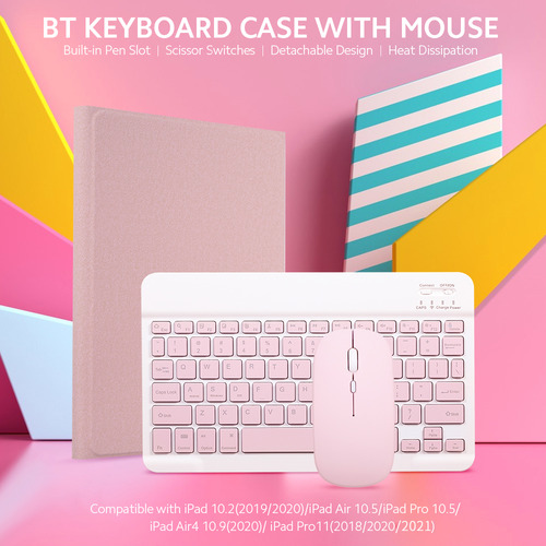 Funda For Teclado Air4/pro11 Con Ranura For Ratón Y Bolíg