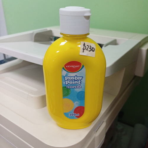 Témpera Infantil Keyroad De 300ml Color Amarillo