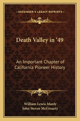 Libro Death Valley In '49: An Important Chapter Of Califo...