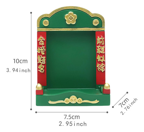 Mini Budista, Mini Santuario, Pequeño Buda, Adorno De Verde