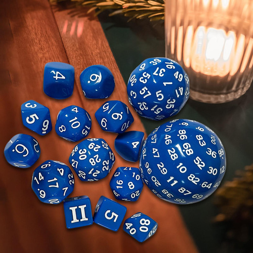 2 X 15 Dados Poliédricos Acrílicos Para Fiestas, Juegos
