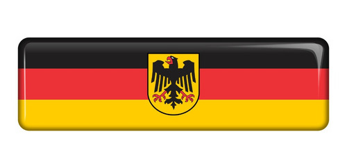 Emblema Adesivo Resinado Volkswagen Bandeira Alemanha Fgc