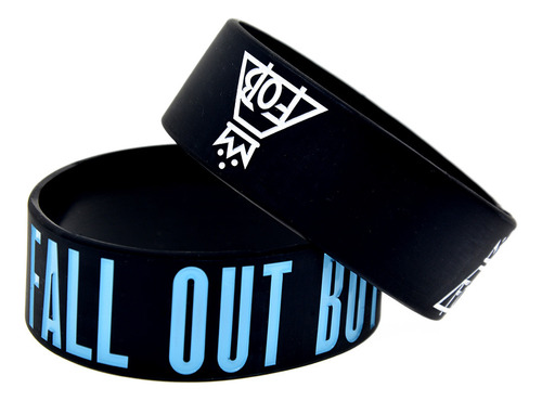 Pulseira De Silicone Fácil E Simples Fall Out Boy Rock Style