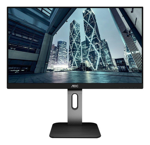 Monitor Aoc Led 23,8 Pol Widescreen Com Ajuste Vga Hdmi Dp 4