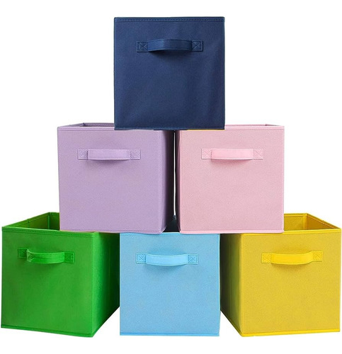 Annthor Juego De 6 Cubos De Almacenamiento Plegable,