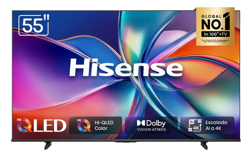Hisense Smart TV Pantalla 55 Pulgadas QLED 55QD6QV Vidaa