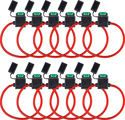 Installgear Soporte De Fusibles Atc Con Fusible De 30 A,