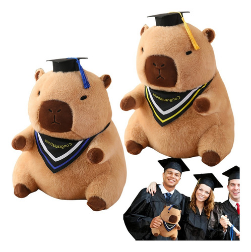 2 Muñecos De Peluche Divertidos De Capibara Para Regalos Par