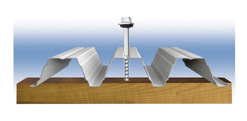 Imagen 2 de 5 de Tornillo Tel Hexagonal P17 Punta Calada 14x3
