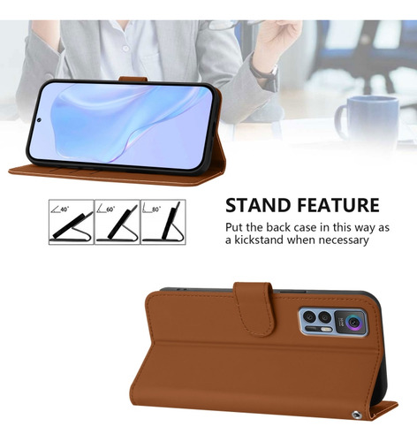 Funda De Poliuretano De Color Liso Para Tcl 60 Nxtpaper/tcl