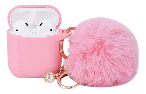 Funda Rosa Para Mujer, Bonita Funda Diseada Para AirPods Con