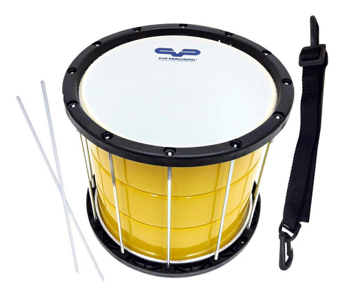 Repique 8 Color Pyp Percusion Con Correa Y Golpeador Color Amarillo