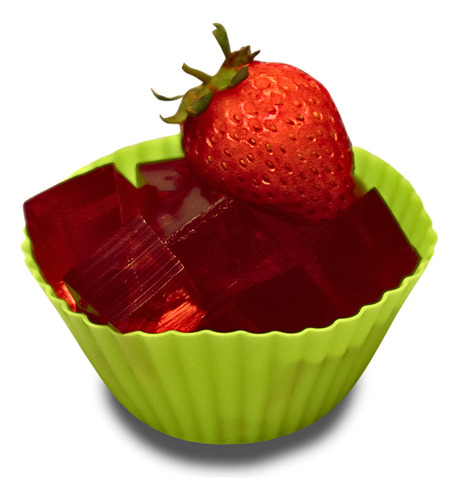 Kit 12 Moldes Para Cupcakes Y Espatula Capacillos De Silicon