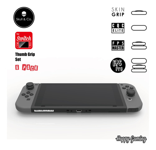 Conjunto De Alças Para Polegar Skull & Co. Para Nintendo Swi