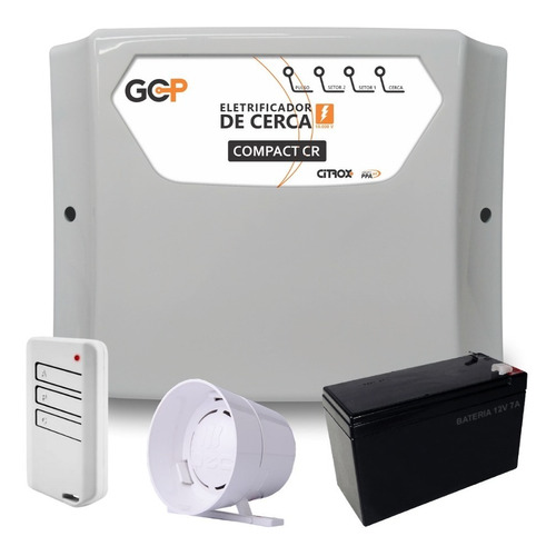 Central De Cerca Elétrica Gcp 10.000 Com Controle E Sirene 