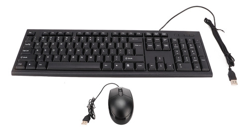 Teclado Usb Con Cable Cmk858 Y Set De Ratón 104 Teclas Para