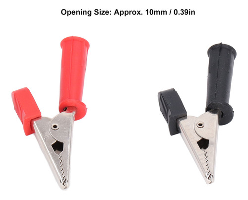 Mini Test Crocodile Clamp, Juego De 10 Cables Aislantes Con