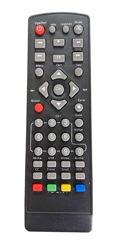 Kit 5x Controle Para Conversor Intelbras Cd 636 Keo K900