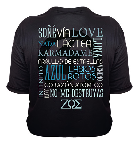 Playera Zoe Dama Mujer Anudada Ajustable Música