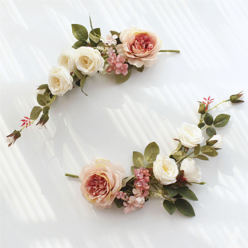 Flor Decorativa Swag Garland Swag Decorativo Floral 40cm