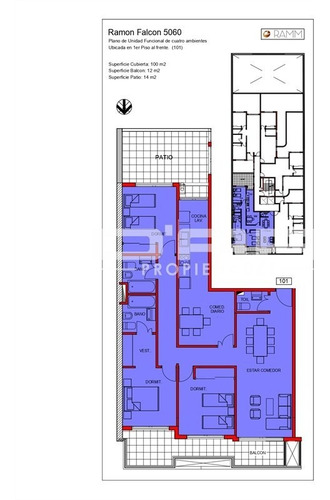 Imagen 6 de 7 de Departamento 4 Ambientes - Dueño Financia Hasta 50% De Su Valor - Ramón Falcón 5000