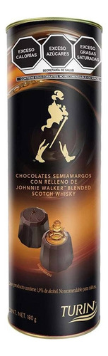 Chocolates Turín Semiamargos Johnnie Walker Tubo 180g Dulces