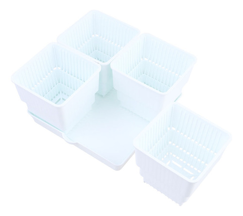 1 Juego De Macetas Pequeñas De Plástico Para Plantas Suculen