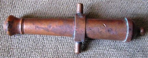 Cañon Antiguo De Bronce Largo 13 Cms. (Usado)