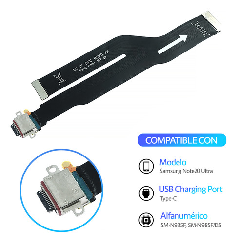 Flex Flexor Centro De Carga Para Samsung Note 20 Ultra N985