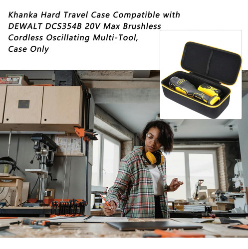Khanka Hard Travel Case Compatible Con Dewalt Dcs354b Dcs356