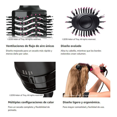 Imagen 4 de 10 de Cepillo Secador Revlon Voluminizador One-step Hair Dry Pro