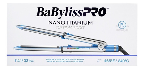 Planchita Pelo Babyliss Alisado Óptima 3000 Color Plateado Plateado