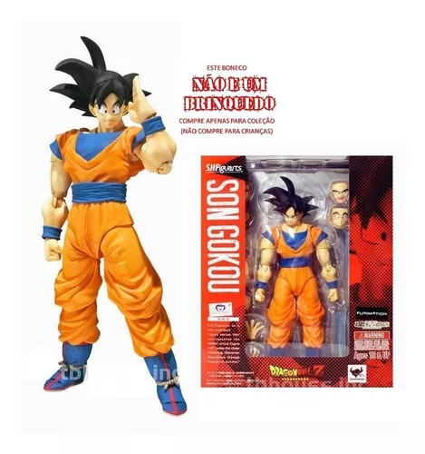 Boneco Son Goku Black Dragon Ball Z Articulado Mão Quebrada