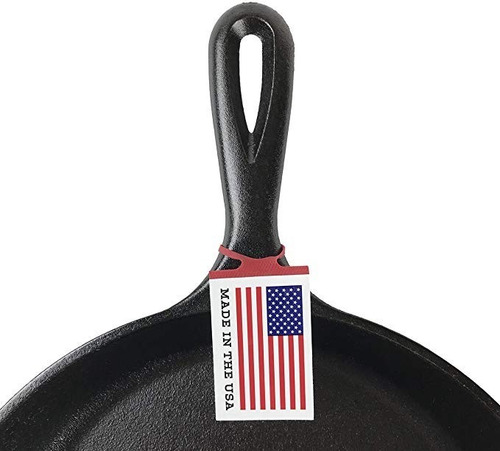 Sarten Lodge Resistente De Hierro Fundido 26 Cm Durable Color Negro