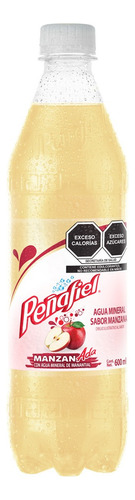 10 Pack Agua Mineral Sabor Manzanada Peñafiel 600 Ml