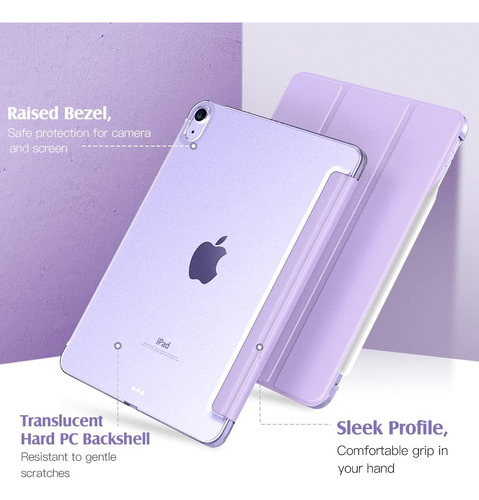 Smart Case Moko Para iPad Air6 11 M2 2024 A2902 A2903 Purple
