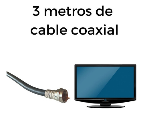 Imagen 2 de 4 de Antena Tv Hd Receptor Uhf Vhf Fm Dosyu