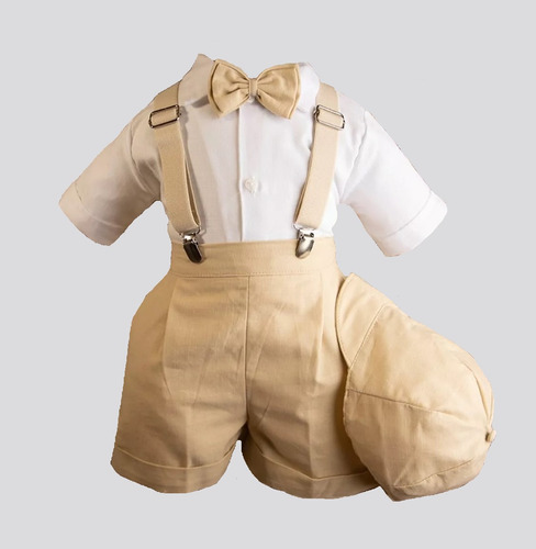 Bautizo Traje Para Niño De Lino, Varias Tallas