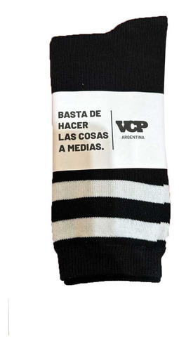 Medias Vcp Van Como Piña Mid Negro/blanco 40-45 0044