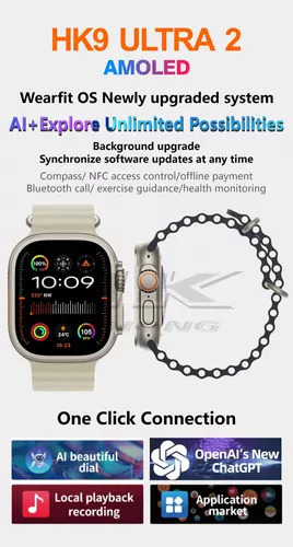 Q Un Reloj Inteligente Hk9 Ultra 2 Con Pantalla Amoled Rom