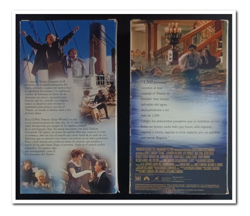 Película Vhs Titanic, 2 Cassette, Edición 1998 (Usado)