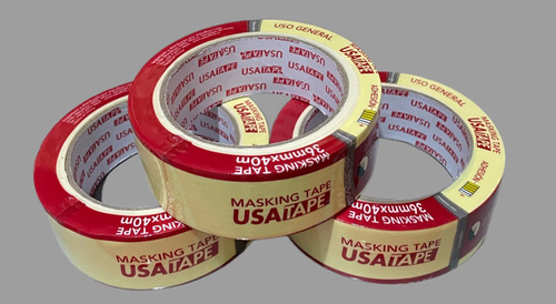 Pack 3 Cinta De Enmascarar Masking Tape 36 Mm X 40 Metros 