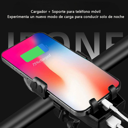 Luz Usb Bicicleta Recargable Delantera Y Traser 4 Modos