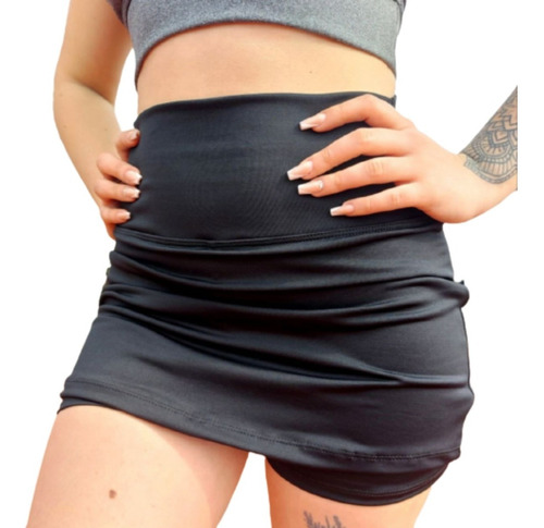 Calza Short Pollera Lycra Mujer Deportivo