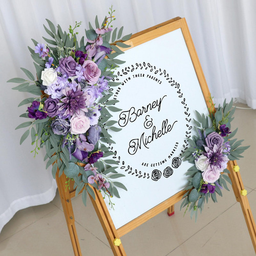 2 Guirnaldas De Arco De Flores Artificiales Para Boda, Para