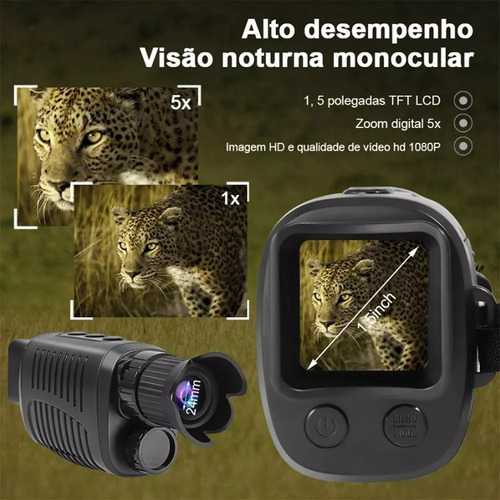 Oculos Visao Noturna Infravermelhobinoculo Para Caça Noturna Cor As Shown