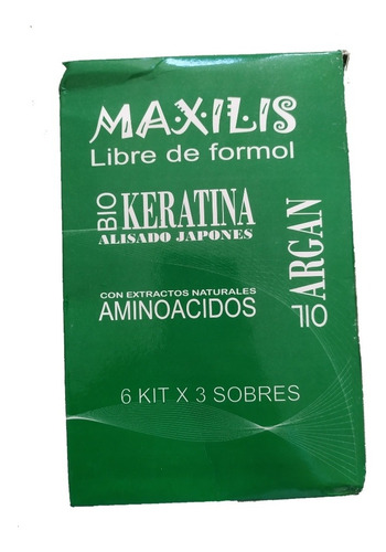 Imagen 1 de 3 de Maxilis Biokeratina Caja 6 Kits - mL a $91