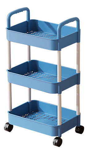 W Storage Box Carrinho De Armazenamento Rolante De 3 Camadas