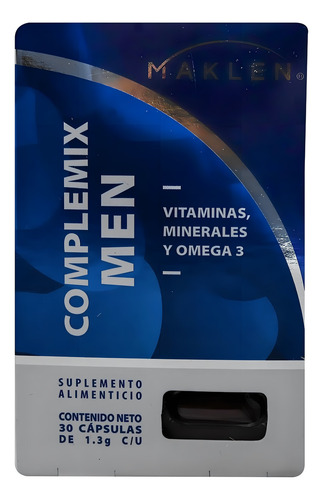 Complemix Men Caja Con 30 Cápsulas De 1.3 G C/u Sabor Sin Sabor